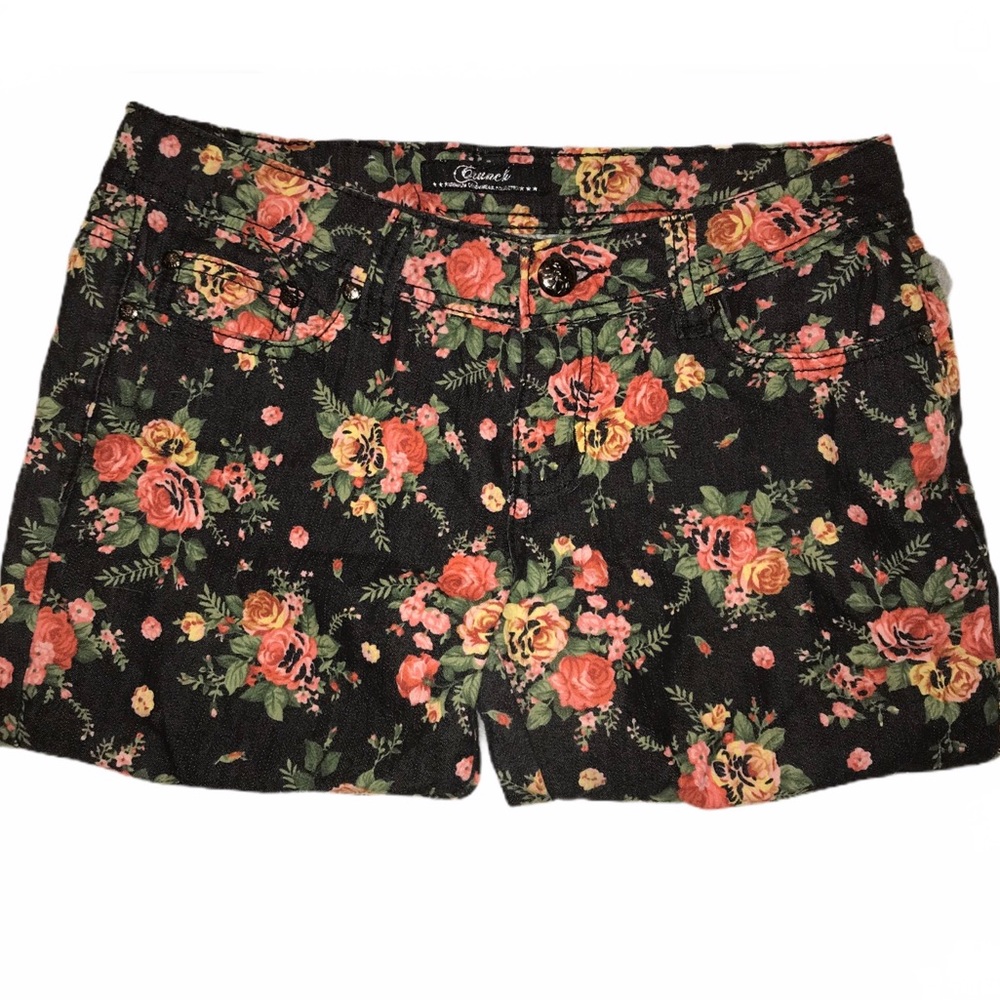 Crunch Floral Denim Capri - Sz 5